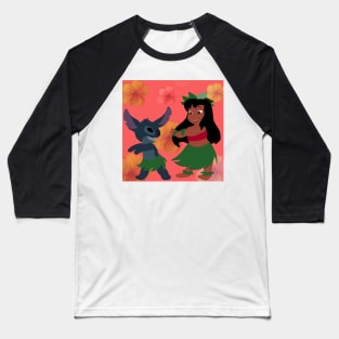 Lilo and Stitch (colored) Baseball T-Shirt